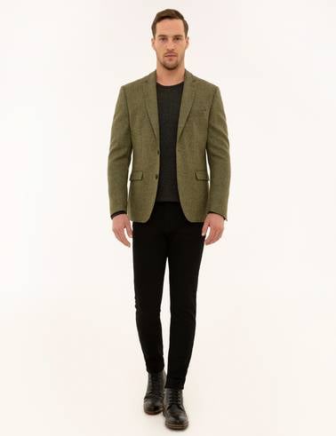 Açık Yeşil Slim Fit Ceket