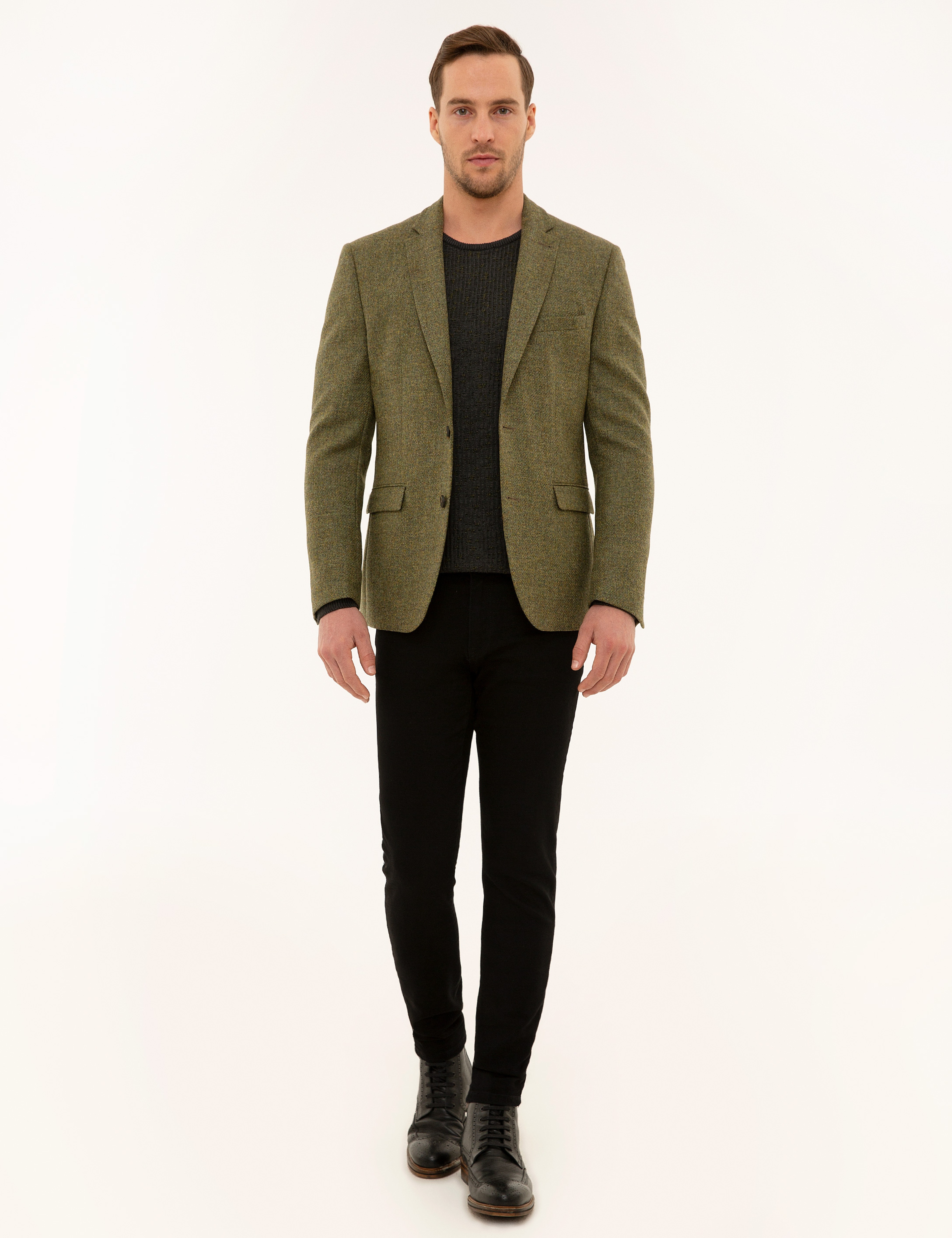 Açık Yeşil Slim Fit Ceket