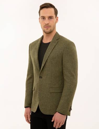 Açık Yeşil Slim Fit Ceket