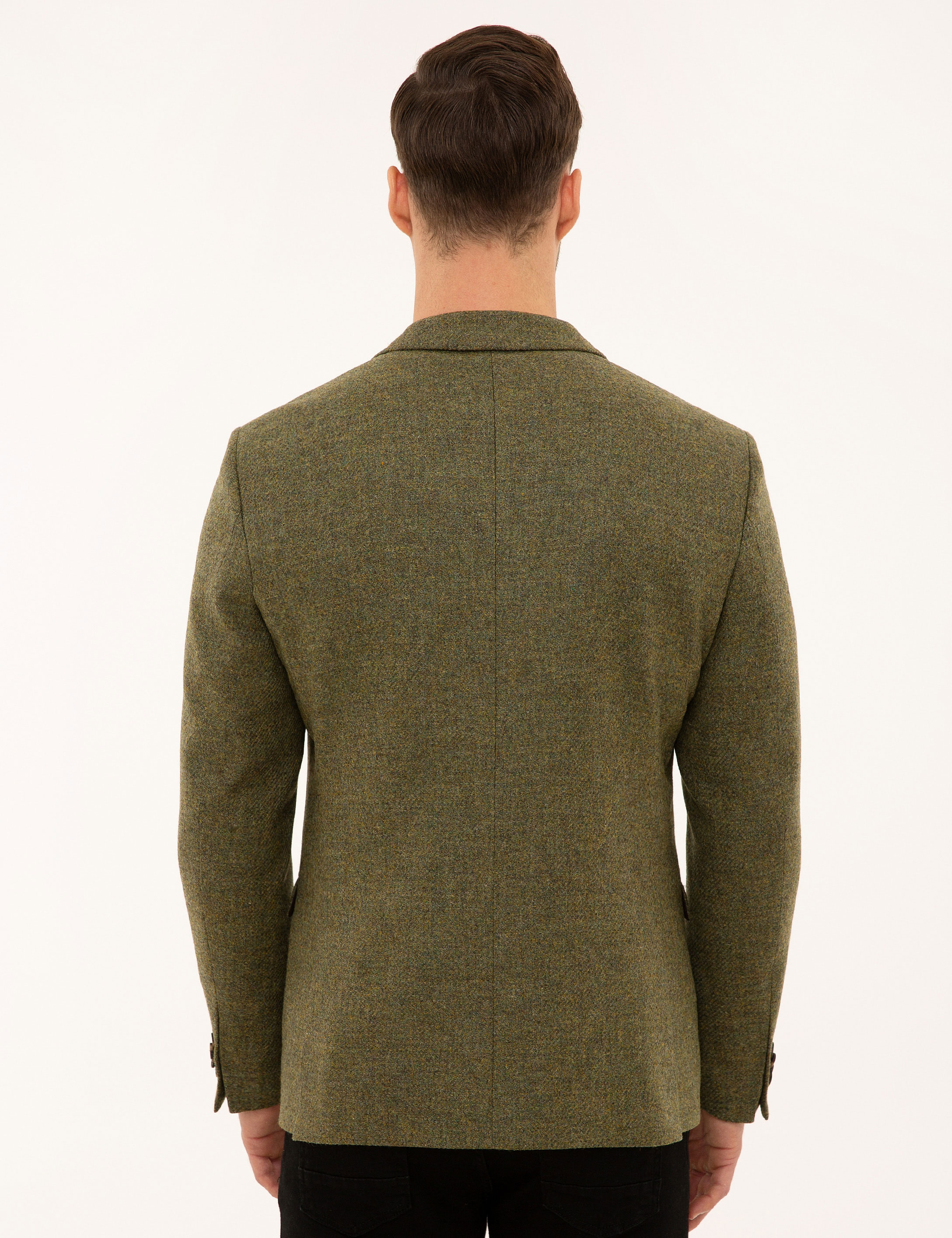 Açık Yeşil Slim Fit Ceket - Image 4