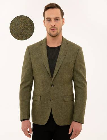 Açık Yeşil Slim Fit Ceket