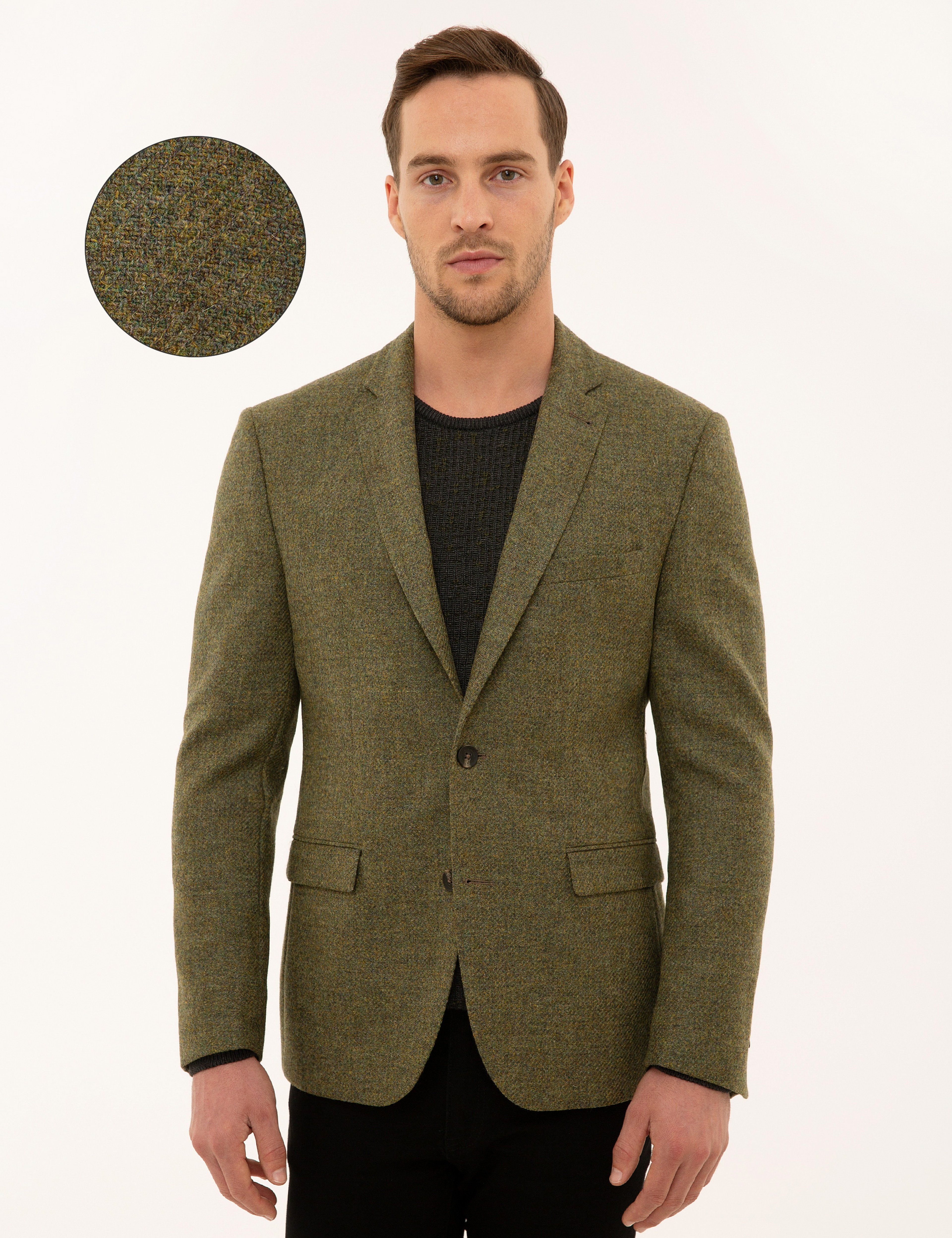 Açık Yeşil Slim Fit Ceket