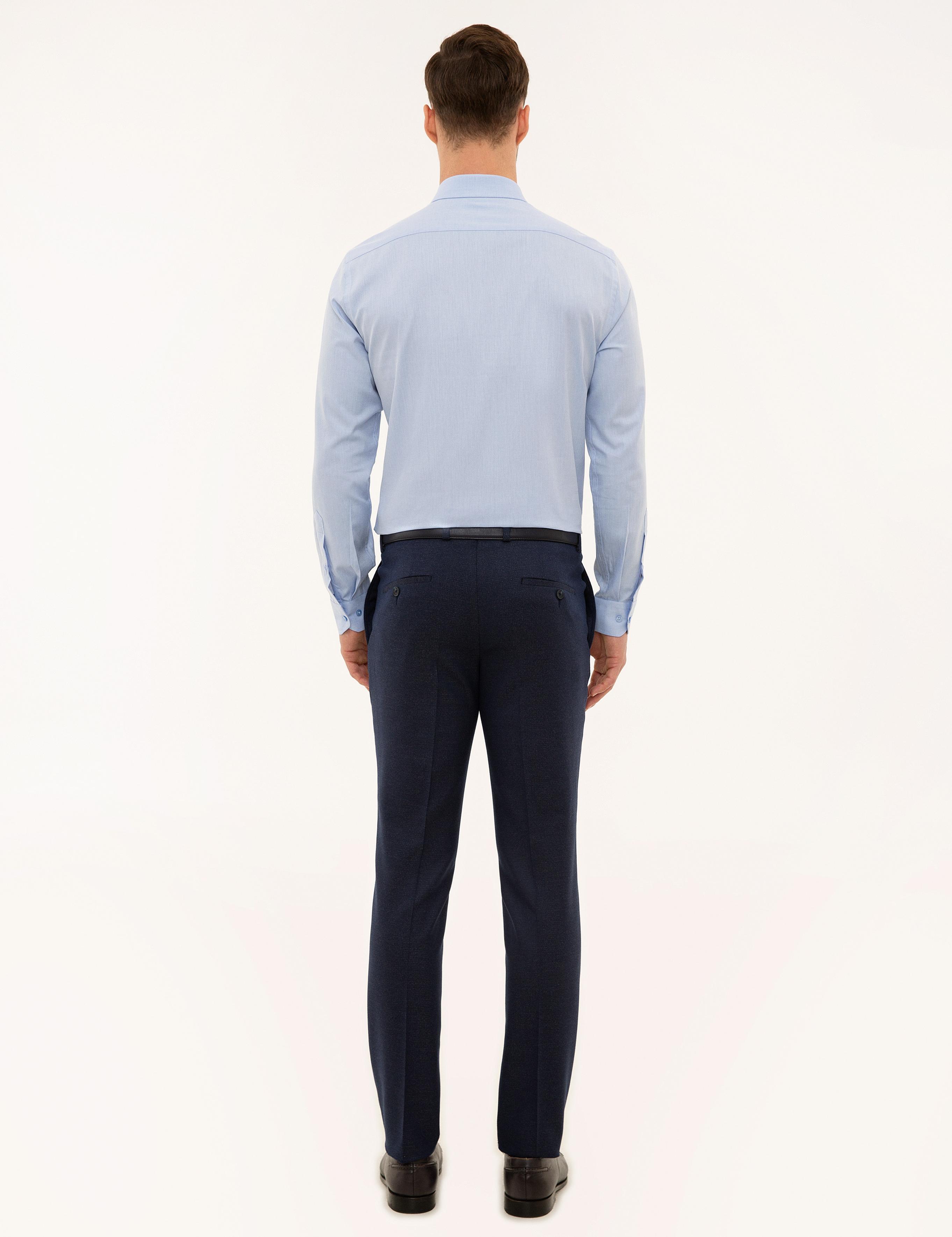 Lacivert Slim Fit Kumaş Pantolon