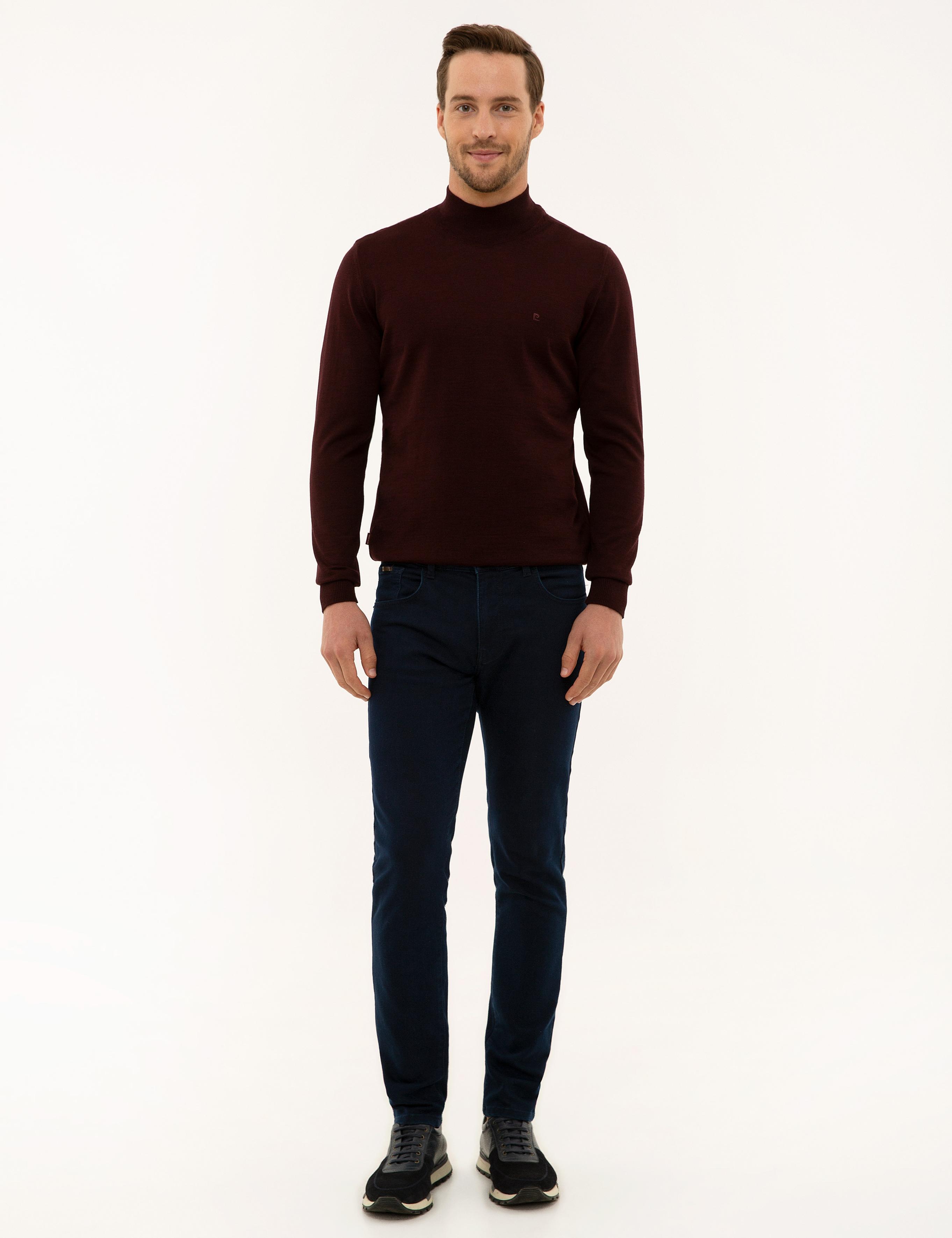 Bordo Slim Fit Basic Kazak