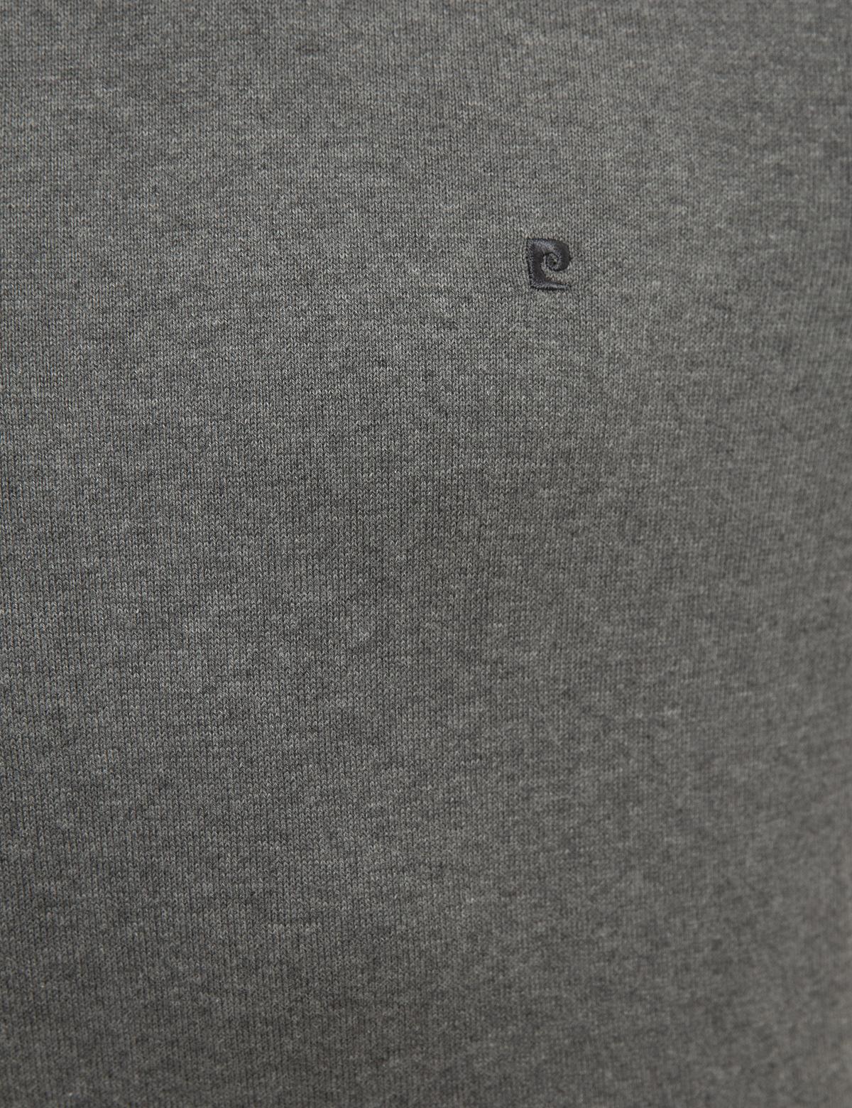 Gri Melanj Slim Fit Tam Balıkçı Yaka Basic Triko Kazak - 50230785077