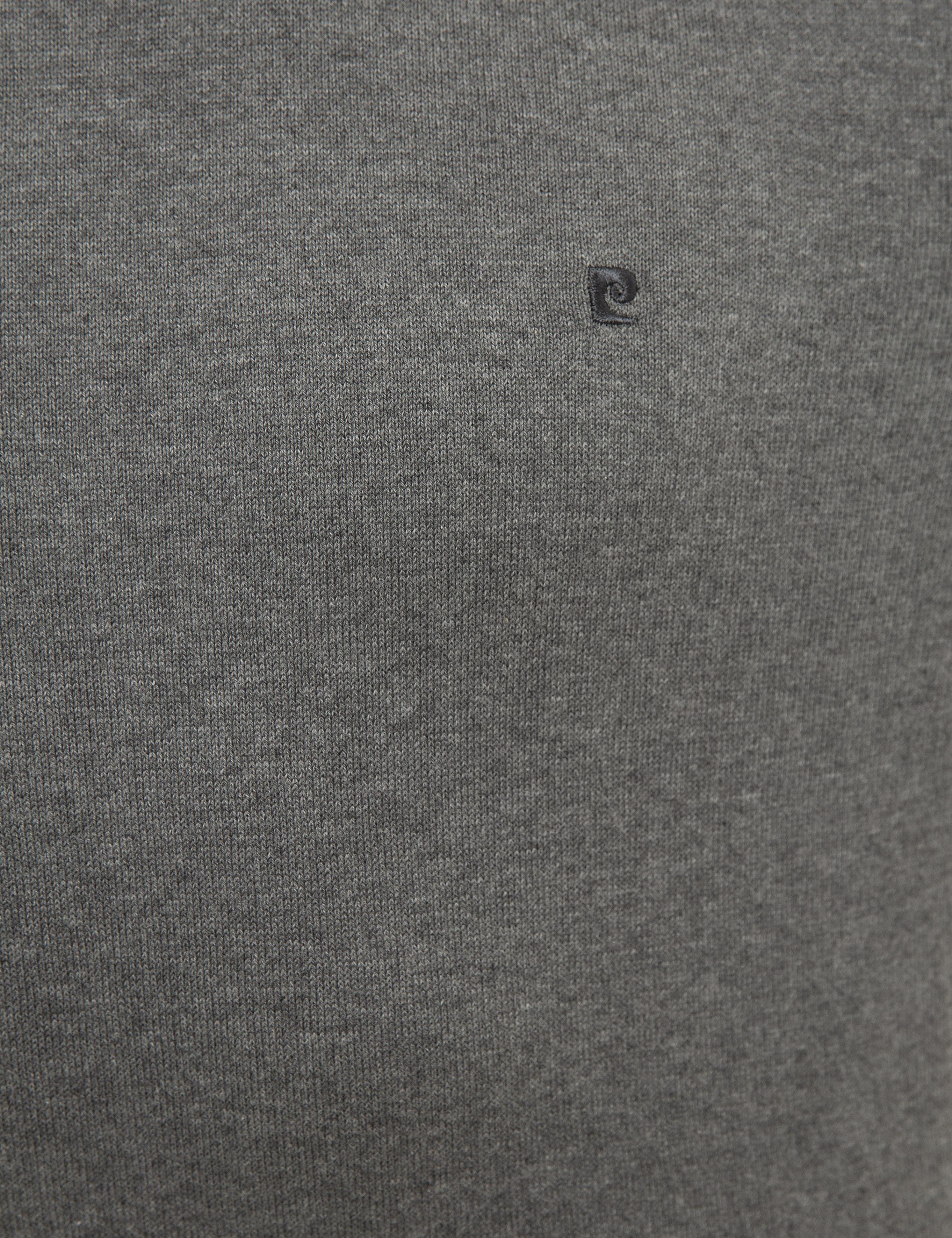 Gri Melanj Slim Fit Tam Balıkçı Yaka Basic Triko Kazak