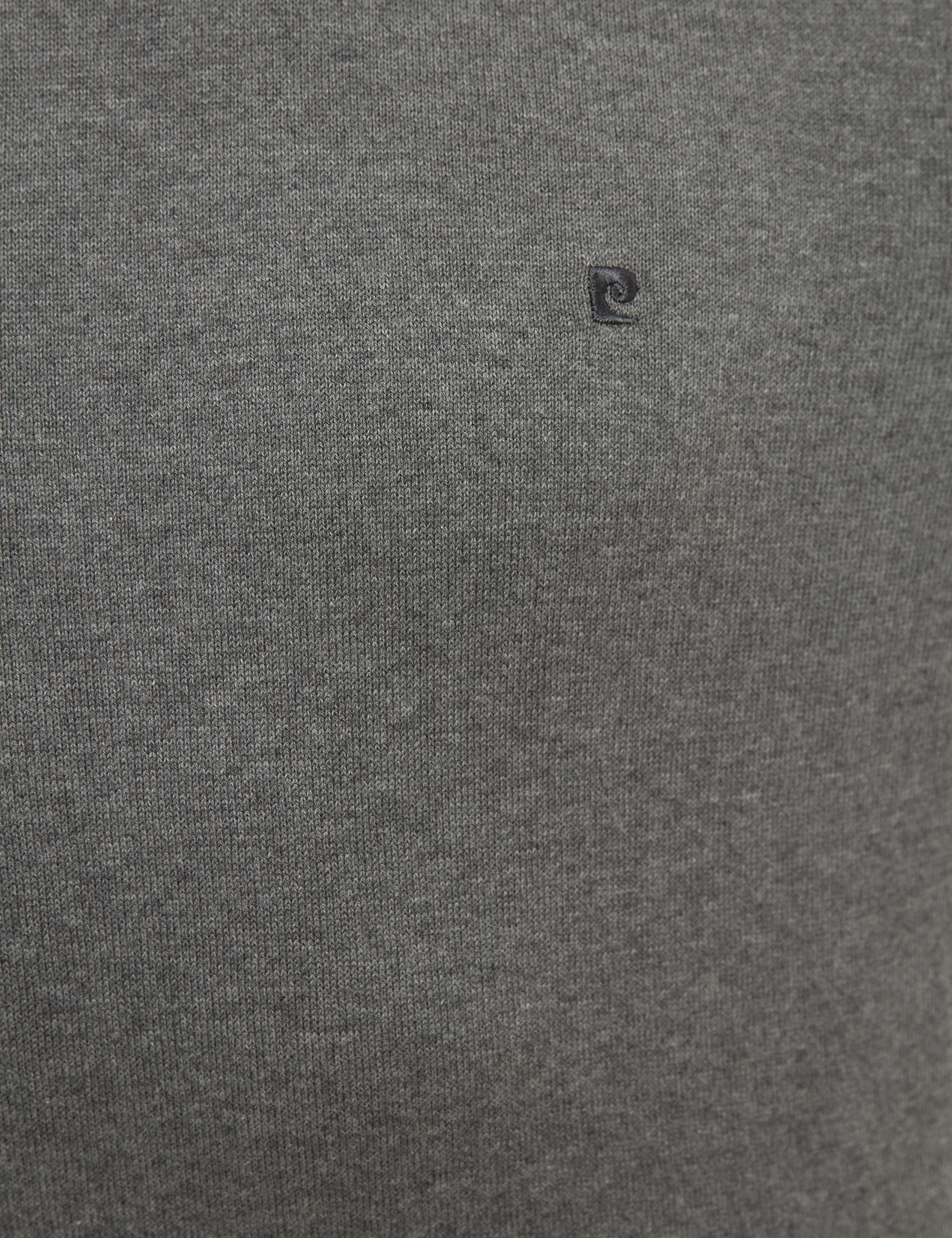 Gri Melanj Slim Fit Tam Balıkçı Yaka Basic Triko Kazak