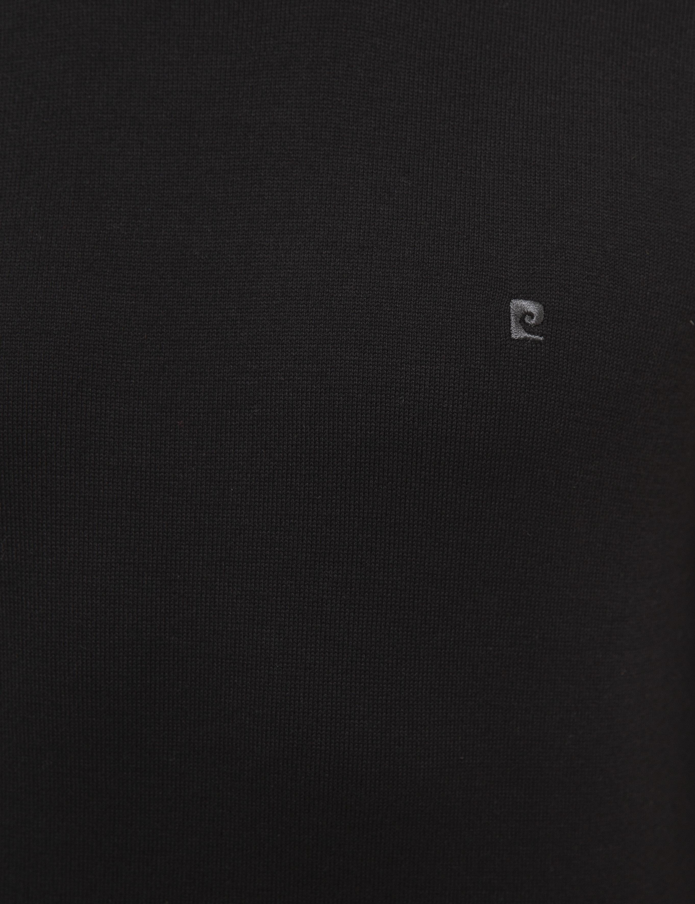 Siyah Slim Fit Tam Balıkçı Yaka Basic Triko Kazak