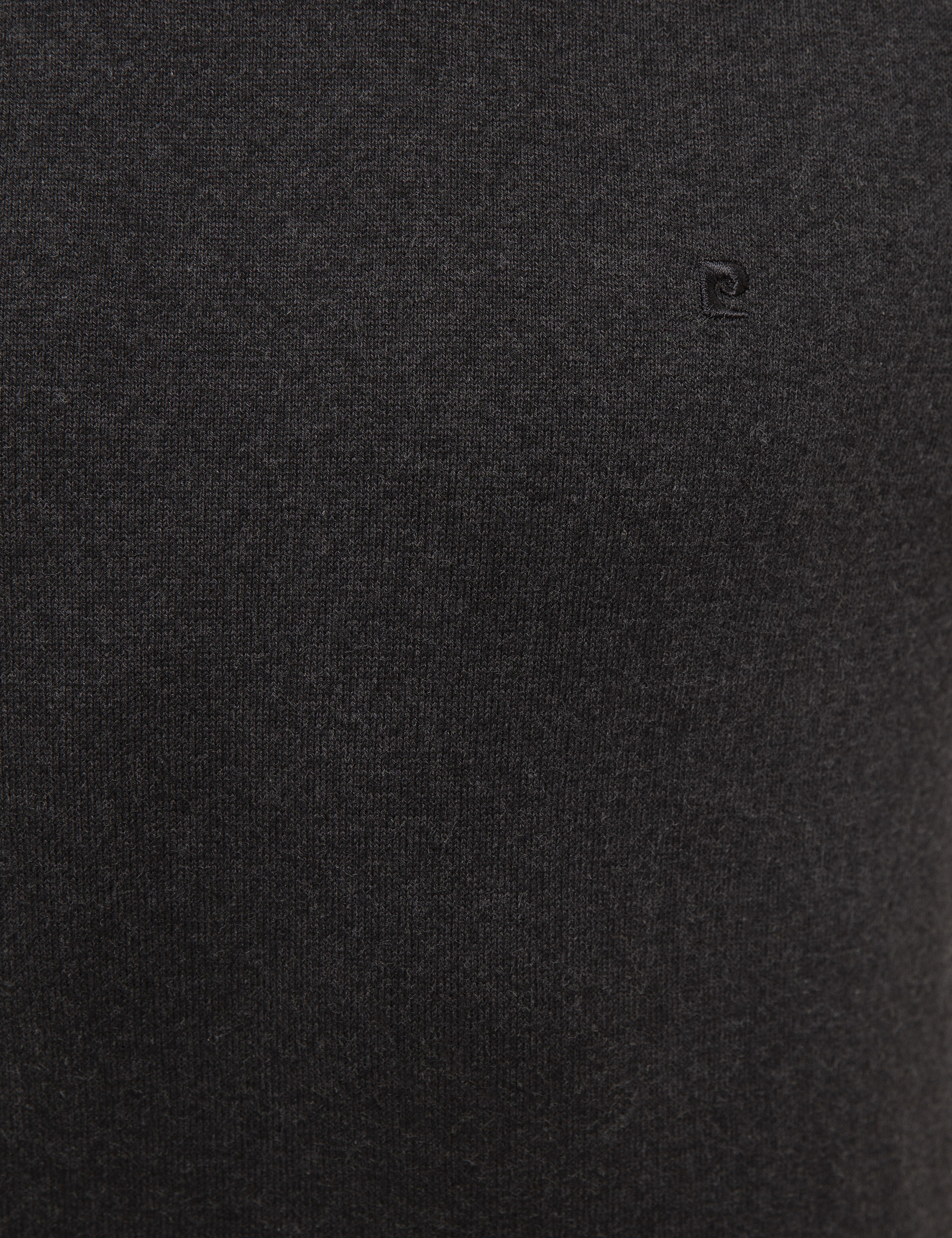 Antrasit Melanj Slim Fit Yarım Balıkçı Yaka Basic Triko Kazak - Image 6