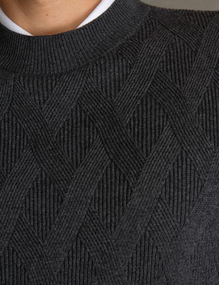 Gri Triko Kazak - 50193359043