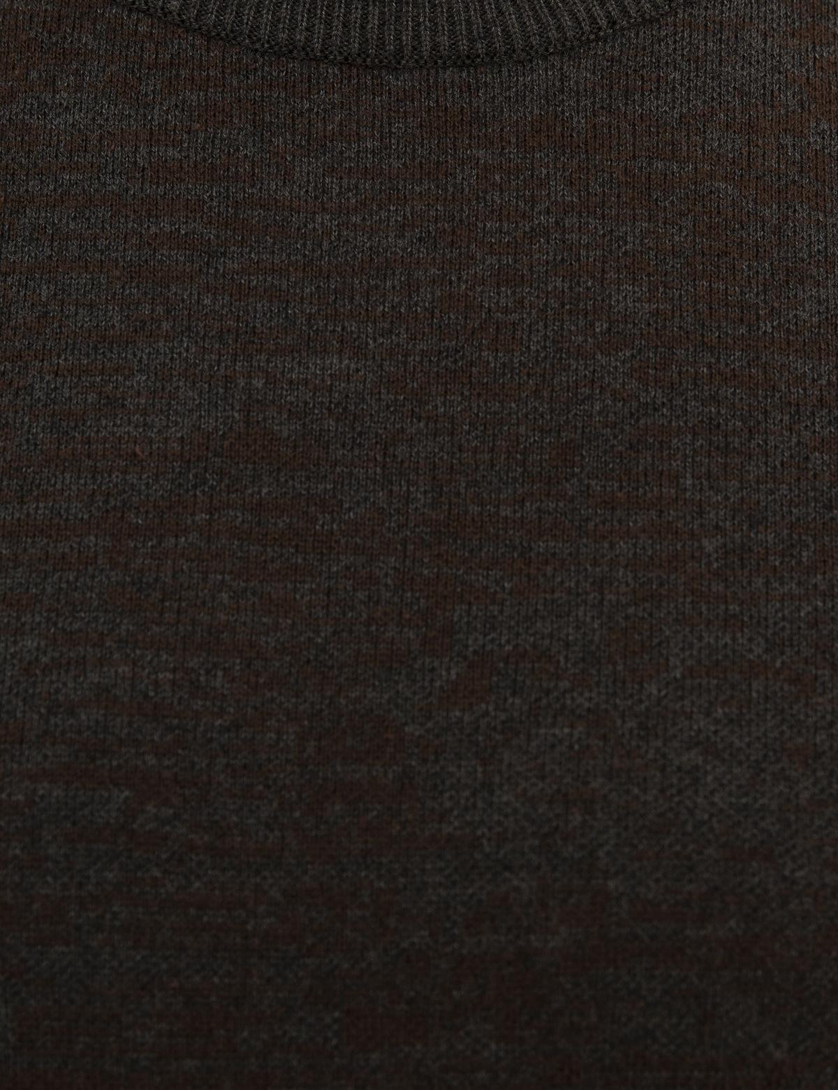 Antrasit Melanj Slim Fit Kazak - 50227841033