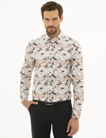 Kiremit Slim Fit Uzun Kollu Gömlek - 50230240010