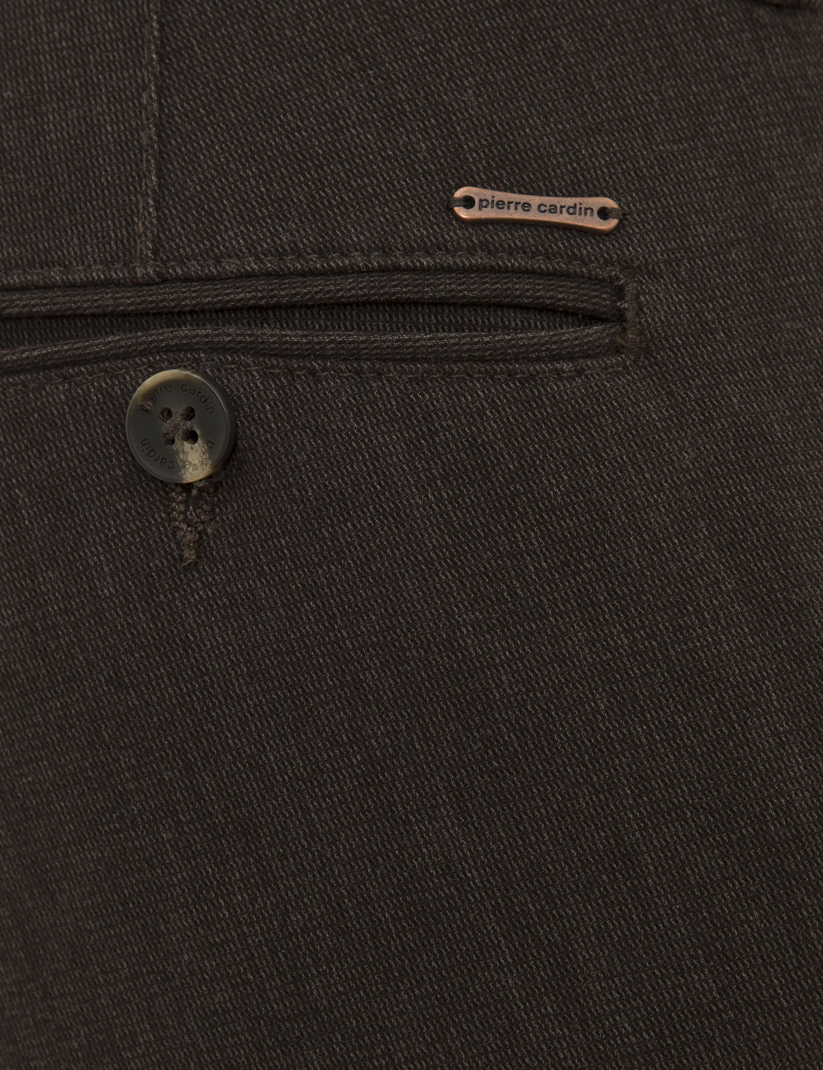 Koyu Kahverengi Slim Fit Kanvas Pantolon