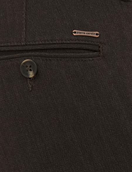 Koyu Kahverengi Slim Fit Kanvas Pantolon - 50230174065