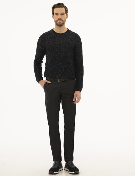 Siyah Slim Fit Chino Pantolon - 50230174047