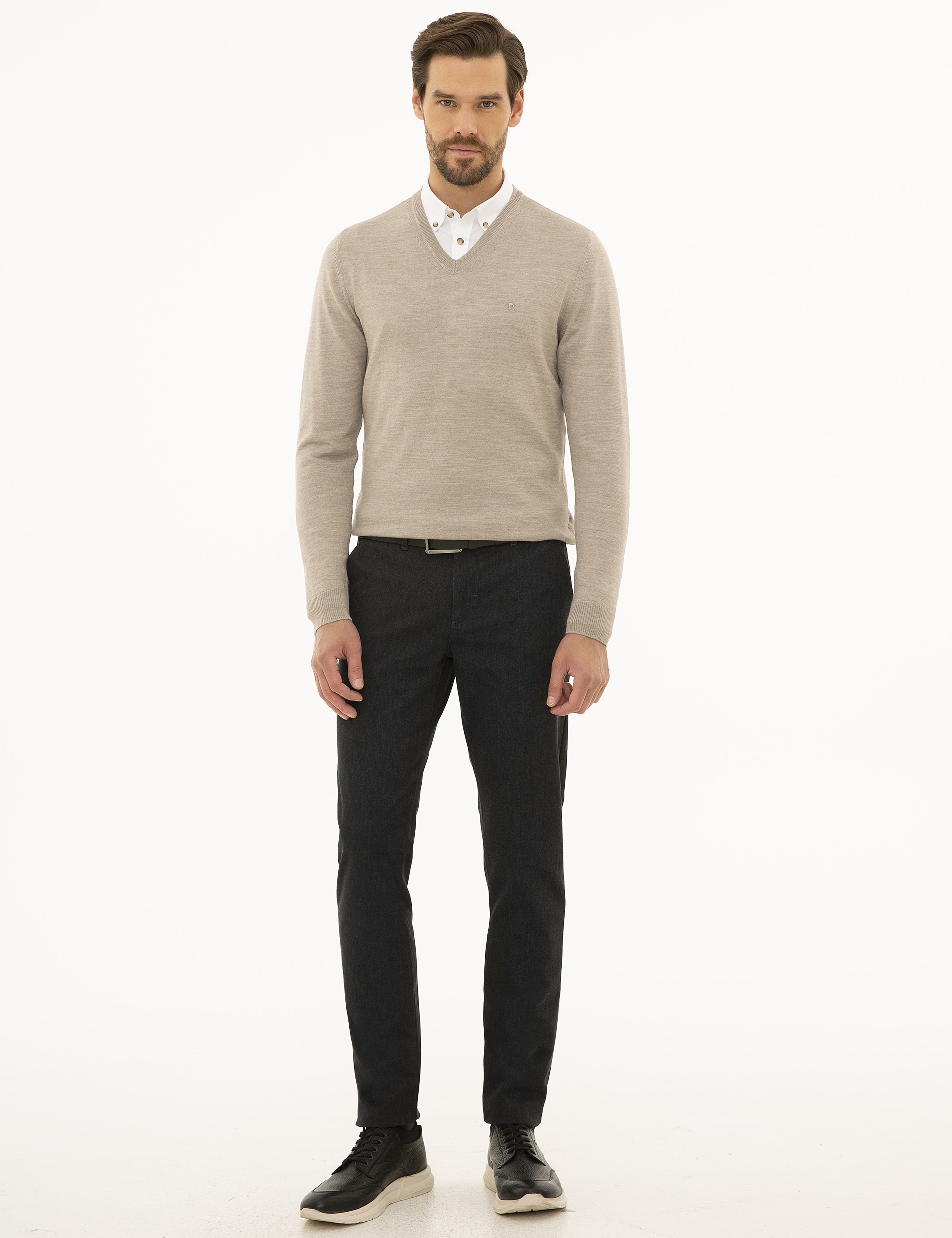 Taş Slim Fit Basic Kazak - Image 4