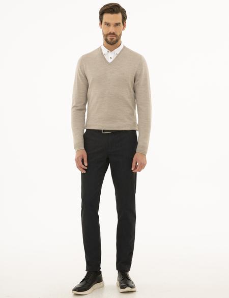 Taş Slim Fit Basic Kazak - 50227092053