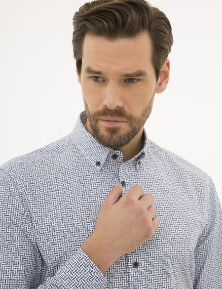 Lacivert Slim Fit Gömlek - 50230259017