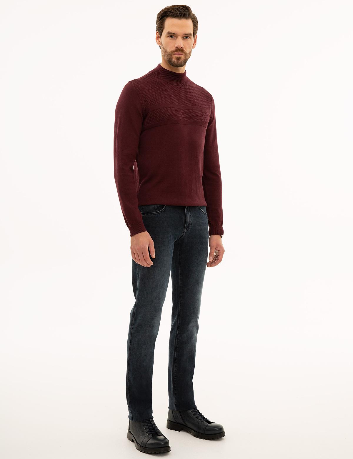 Lacivert Straight Fit Jean Pantolon - 50227616022