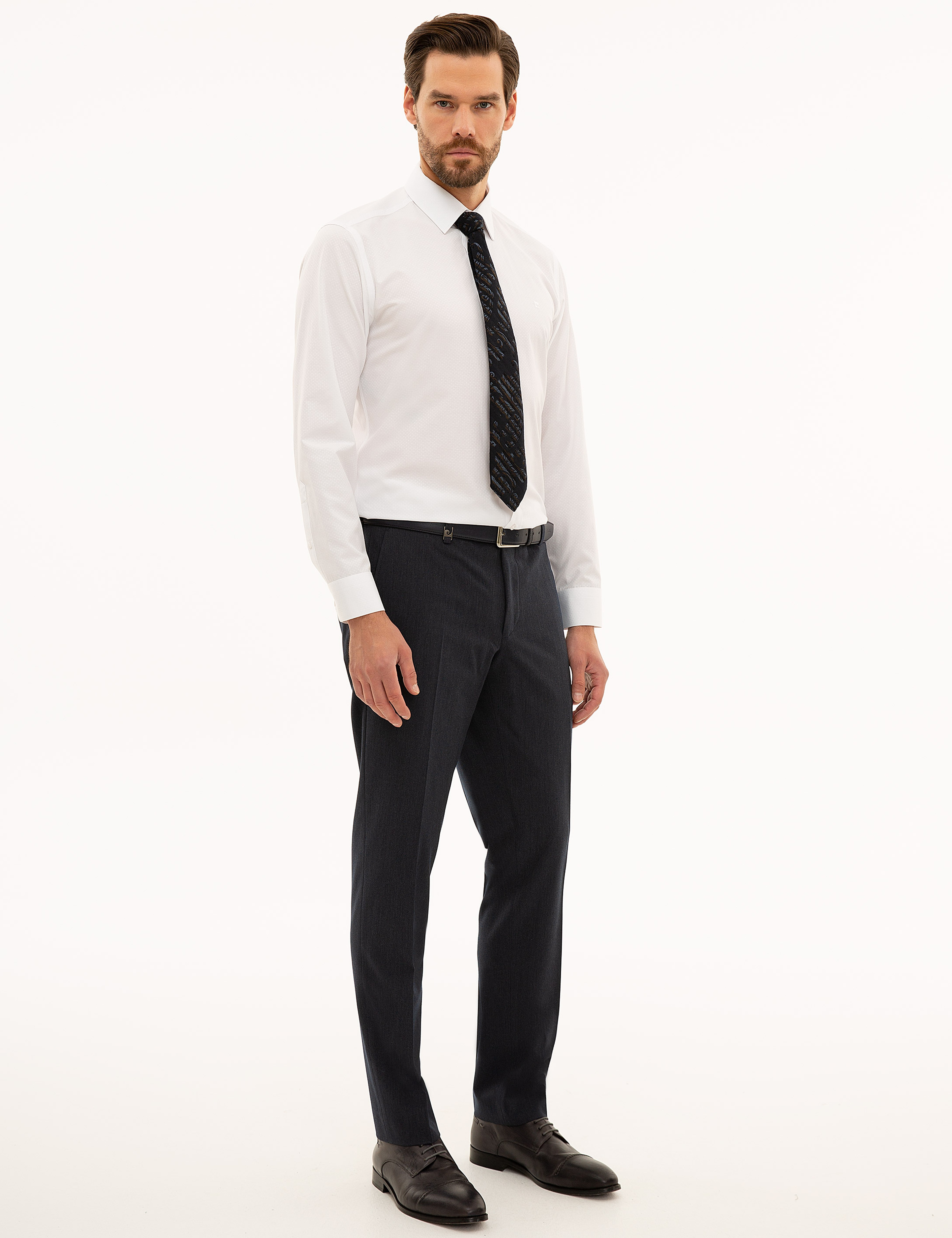 Lacivert Slim Fit Kumaş Pantolon