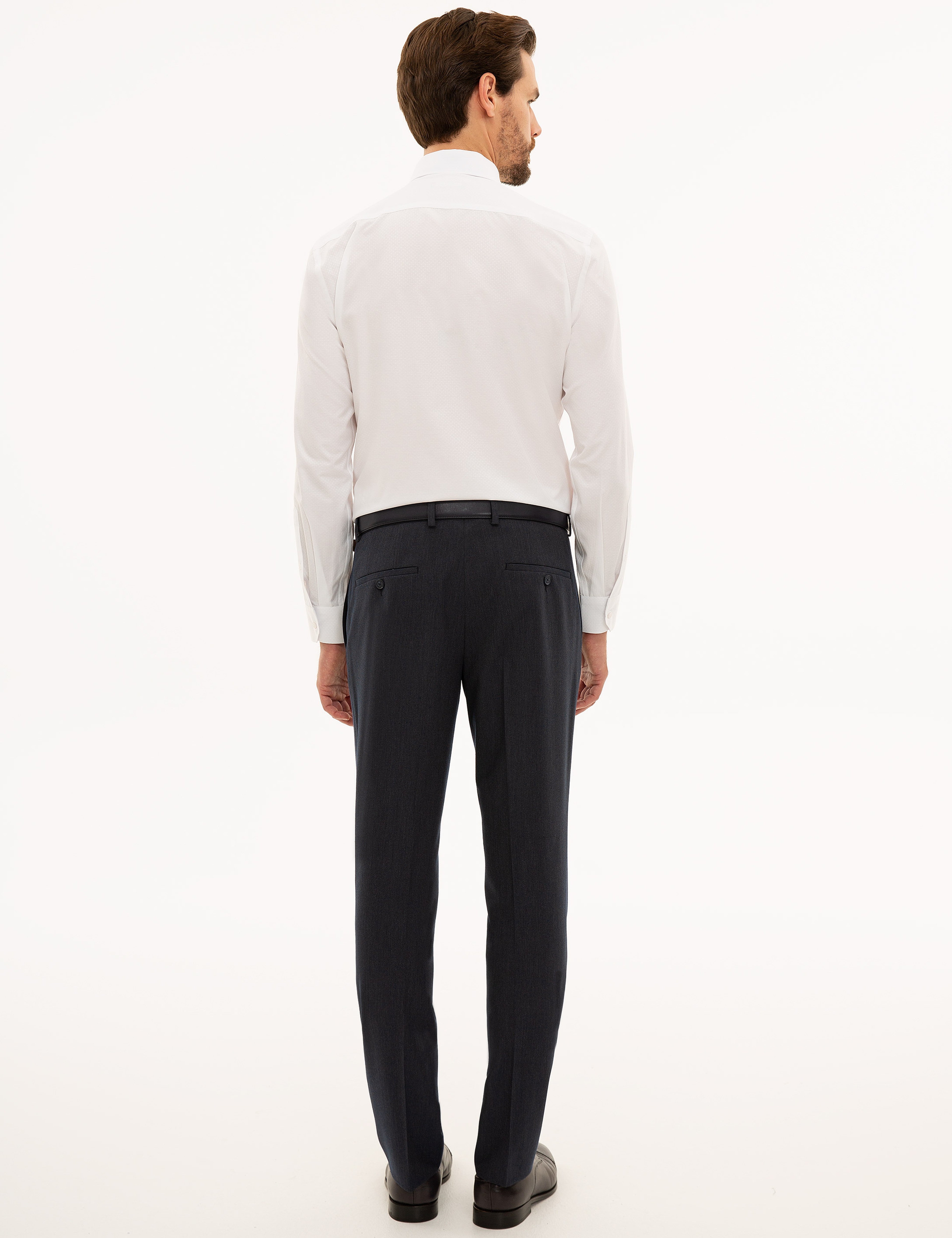 Lacivert Slim Fit Kumaş Pantolon