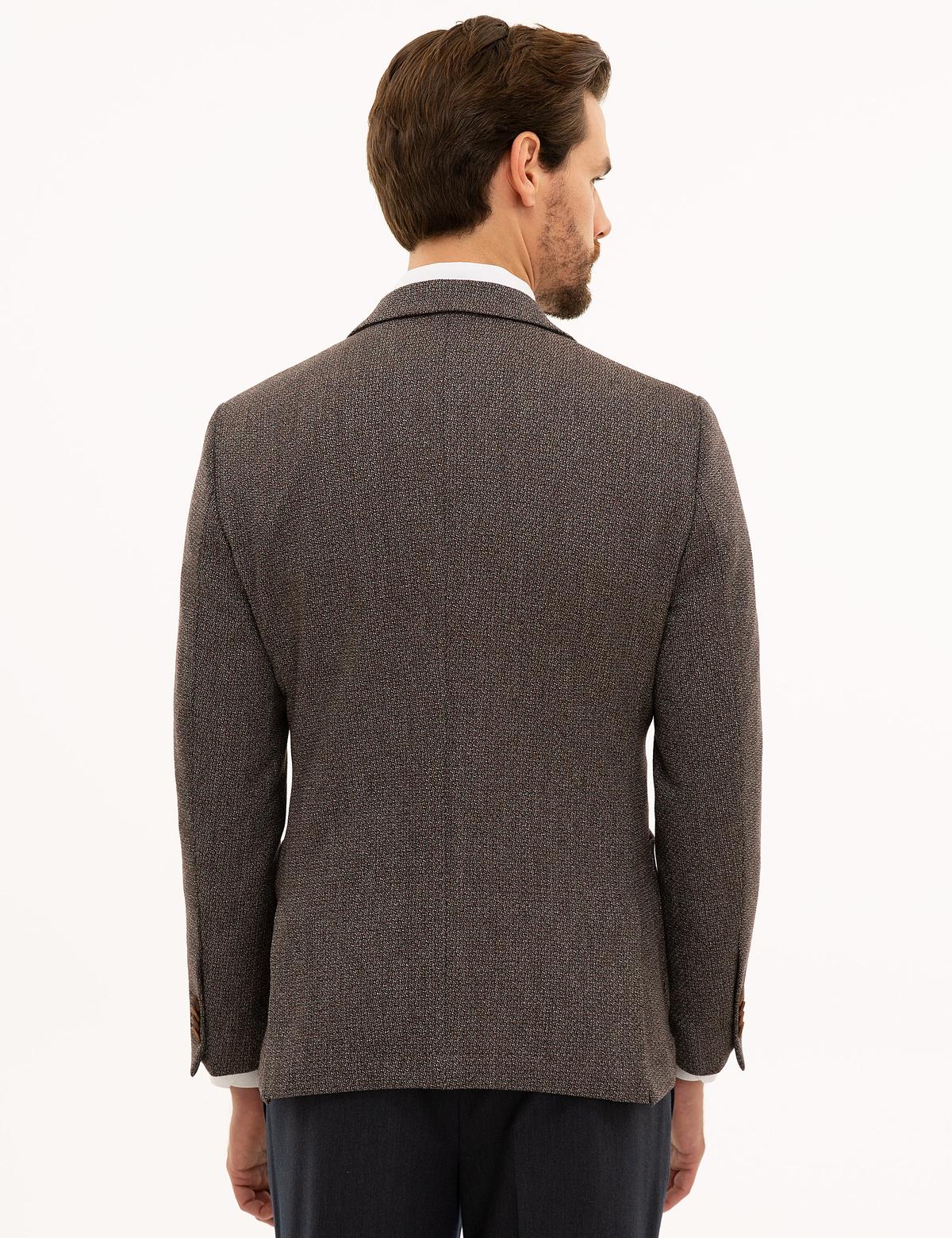 Kahverengi Ex. Slim Fit Ceket - 50225998011