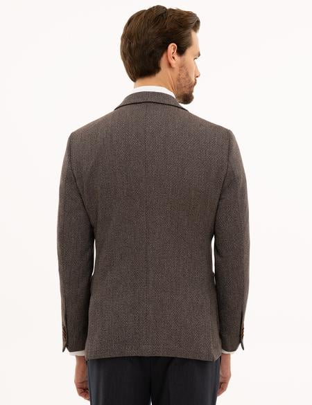 Kahverengi Ex. Slim Fit Ceket - 50225998011