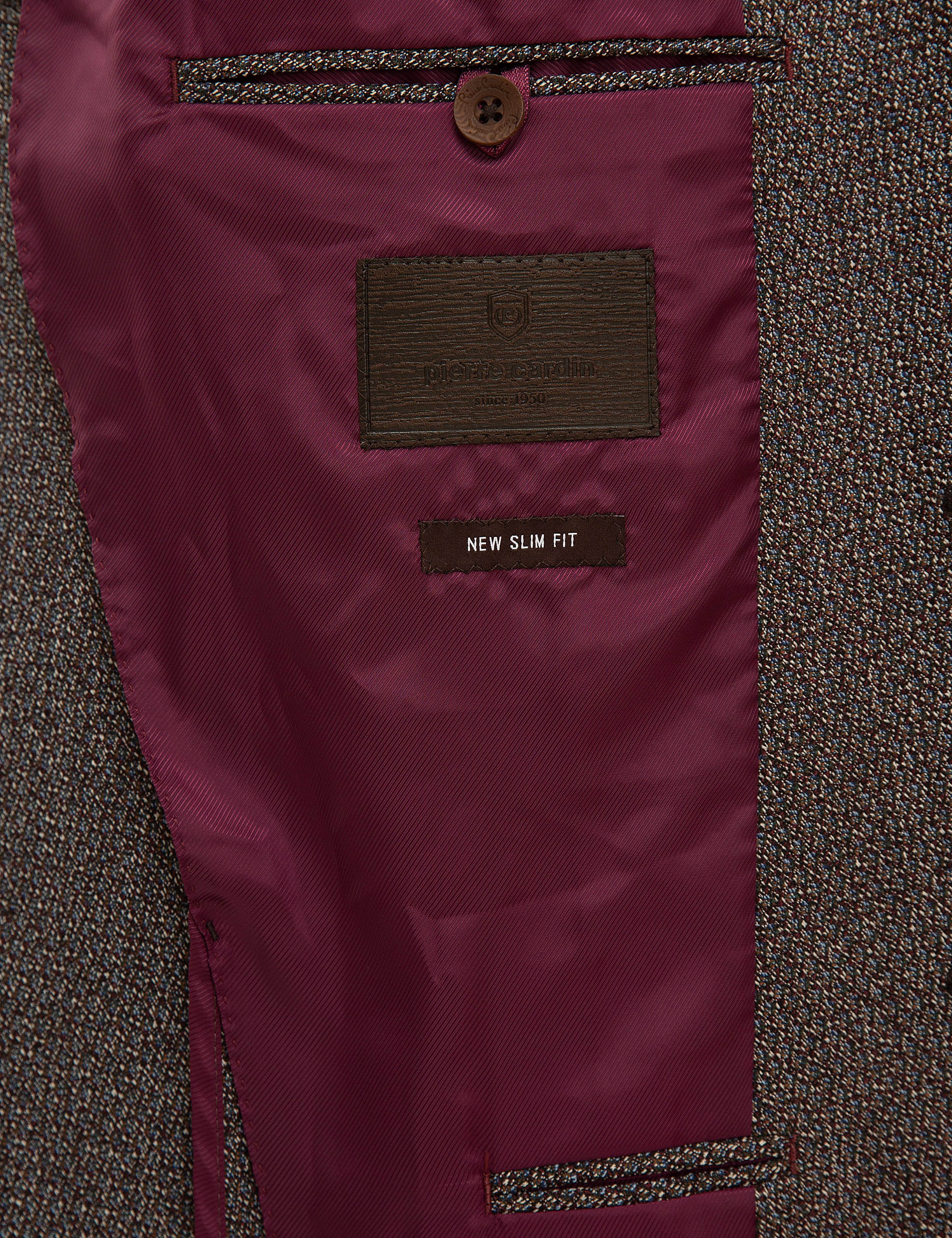 Kahverengi Ex. Slim Fit Ceket - Image 6