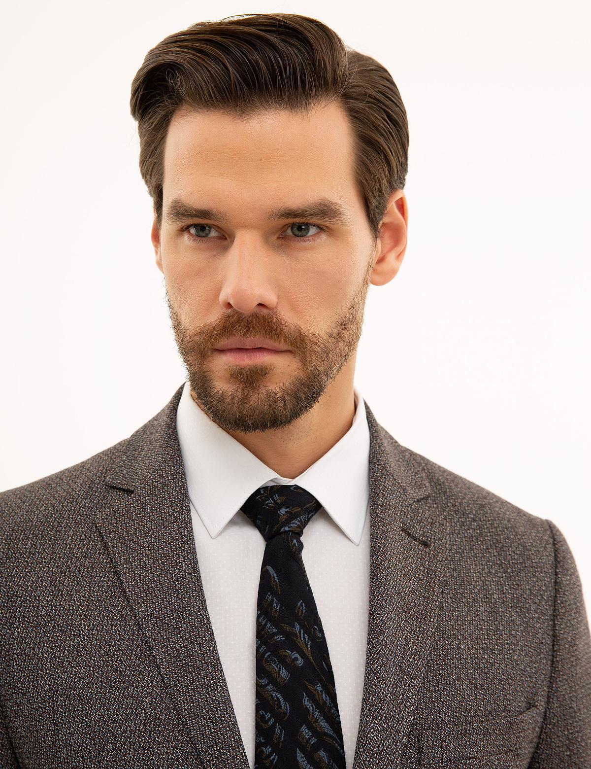 Kahverengi Ex. Slim Fit Ceket - 50225998011