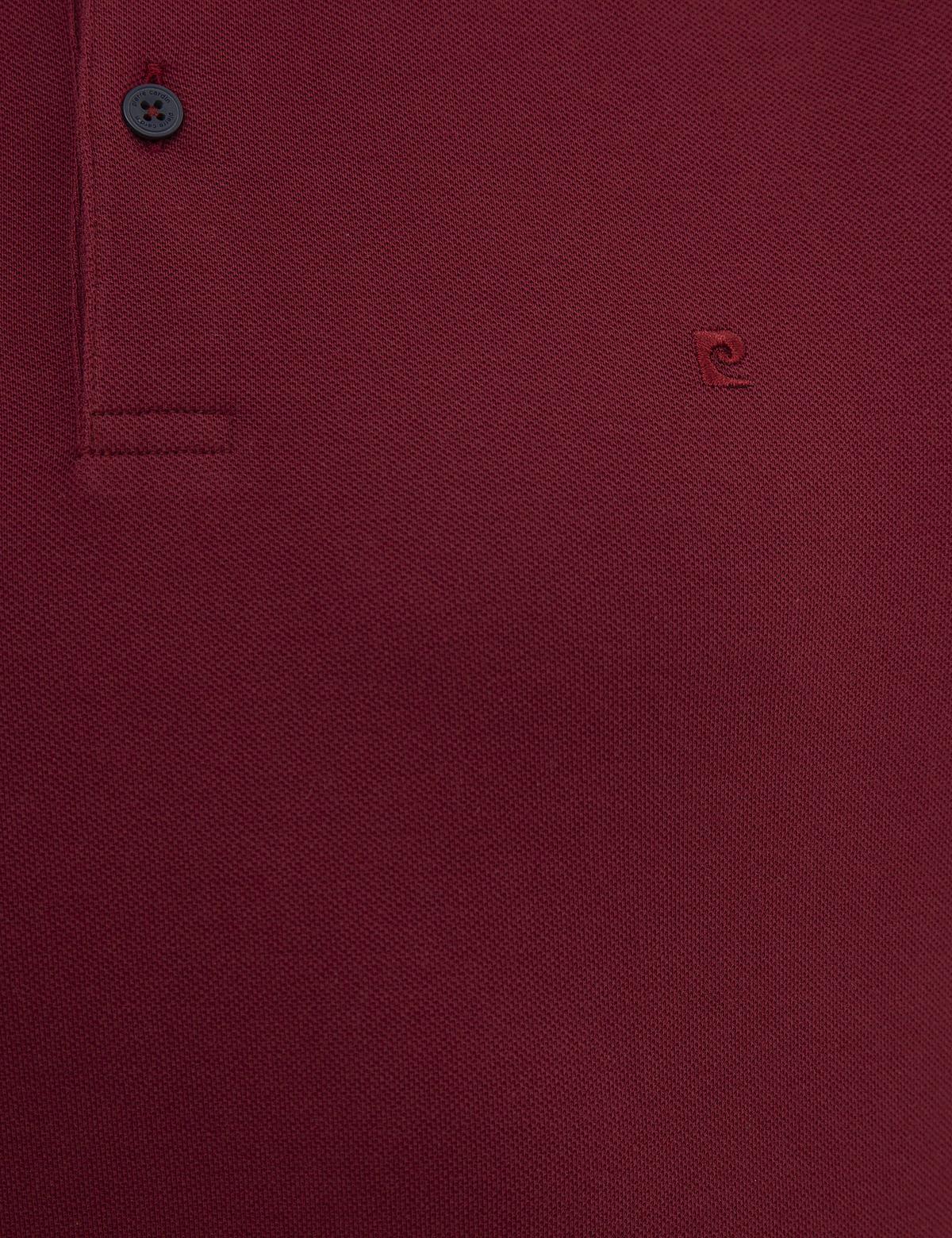 Bordo Slim Fit Polo Yaka Sweatshirt - 50233280023