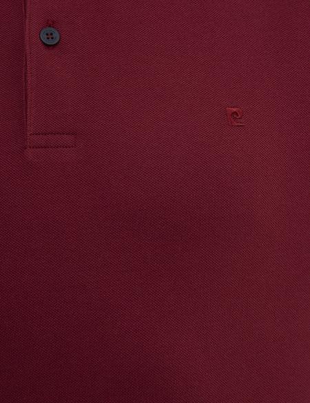 Bordo Slim Fit Polo Yaka Sweatshirt - 50233280023