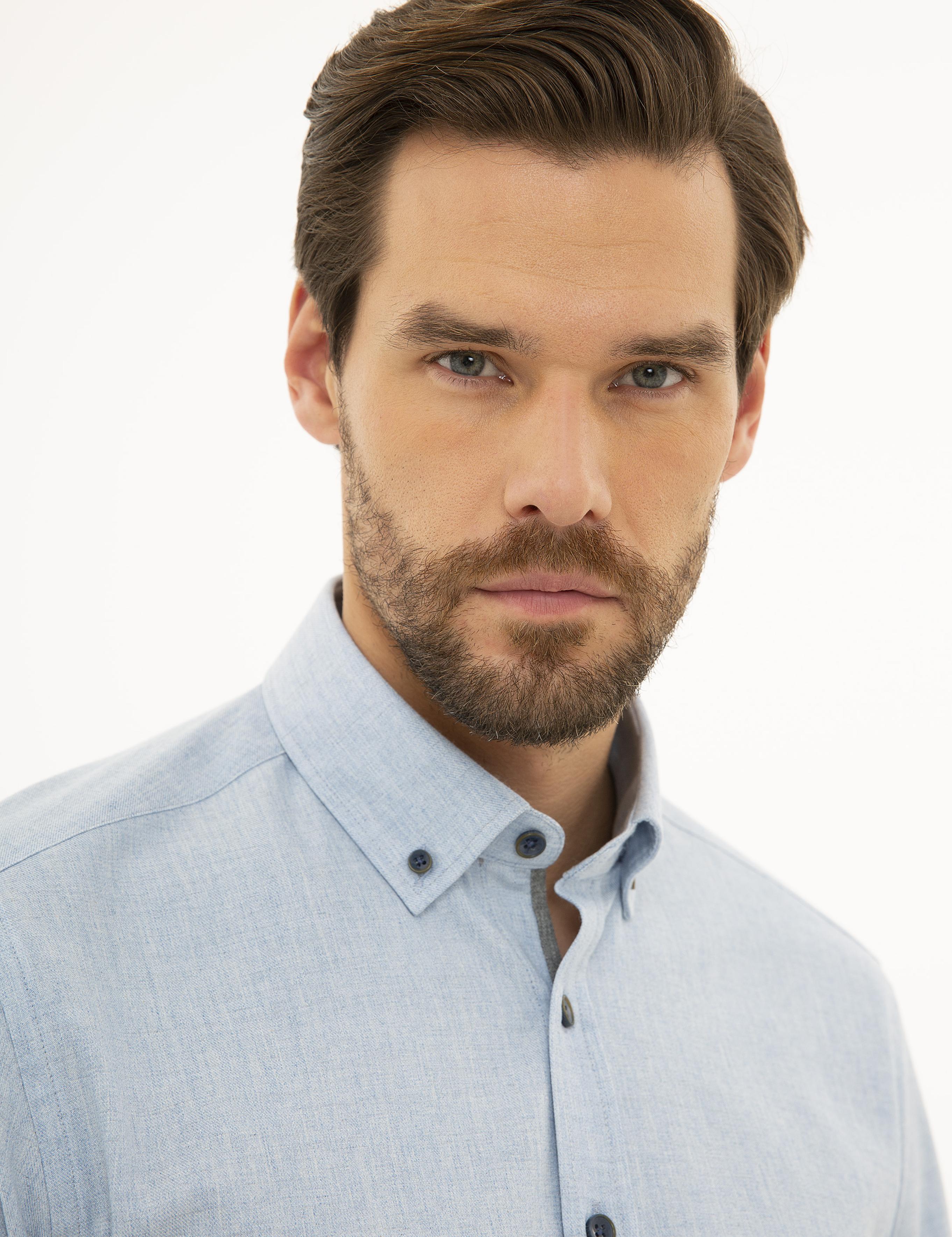 Mavi Regular Fit Uzun Kollu Gömlek