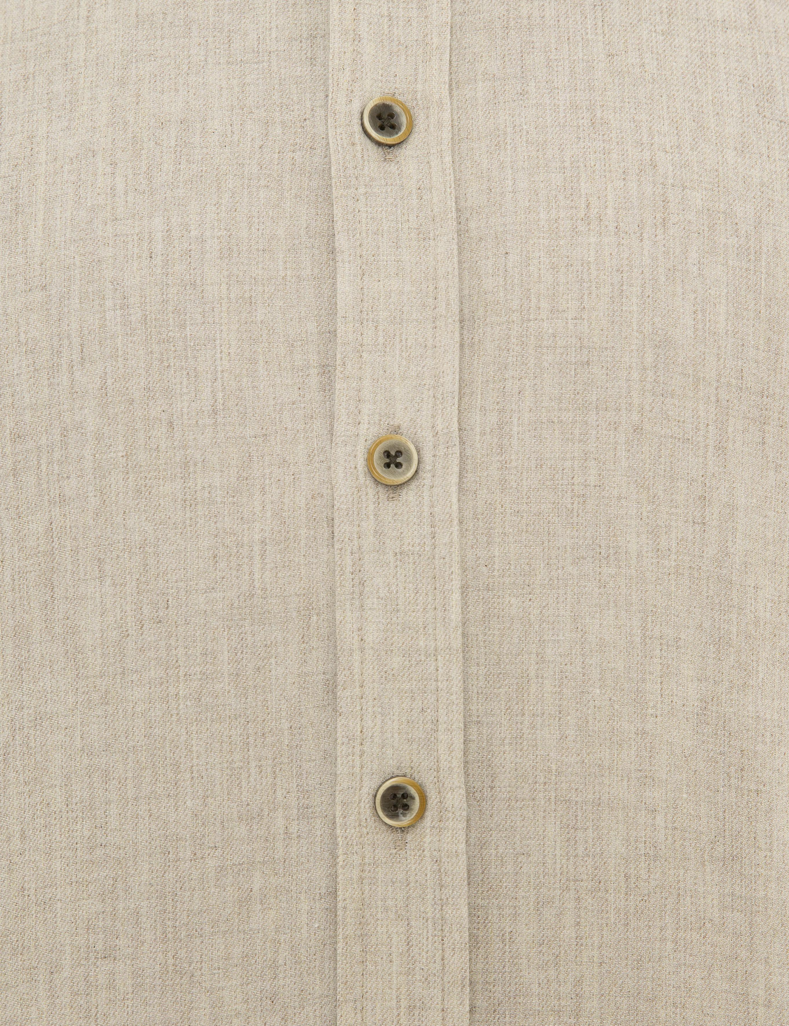 Bej Regular Fit Uzun Kollu Gömlek