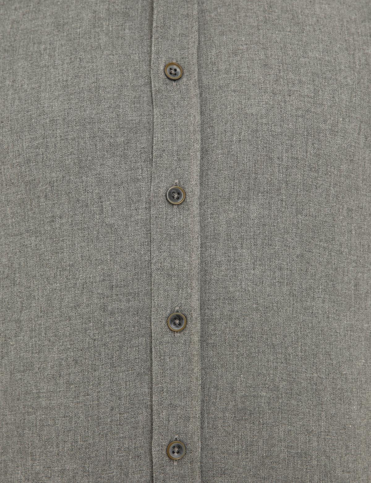 Gri Regular Fit Uzun Kollu Gömlek - 50227453006