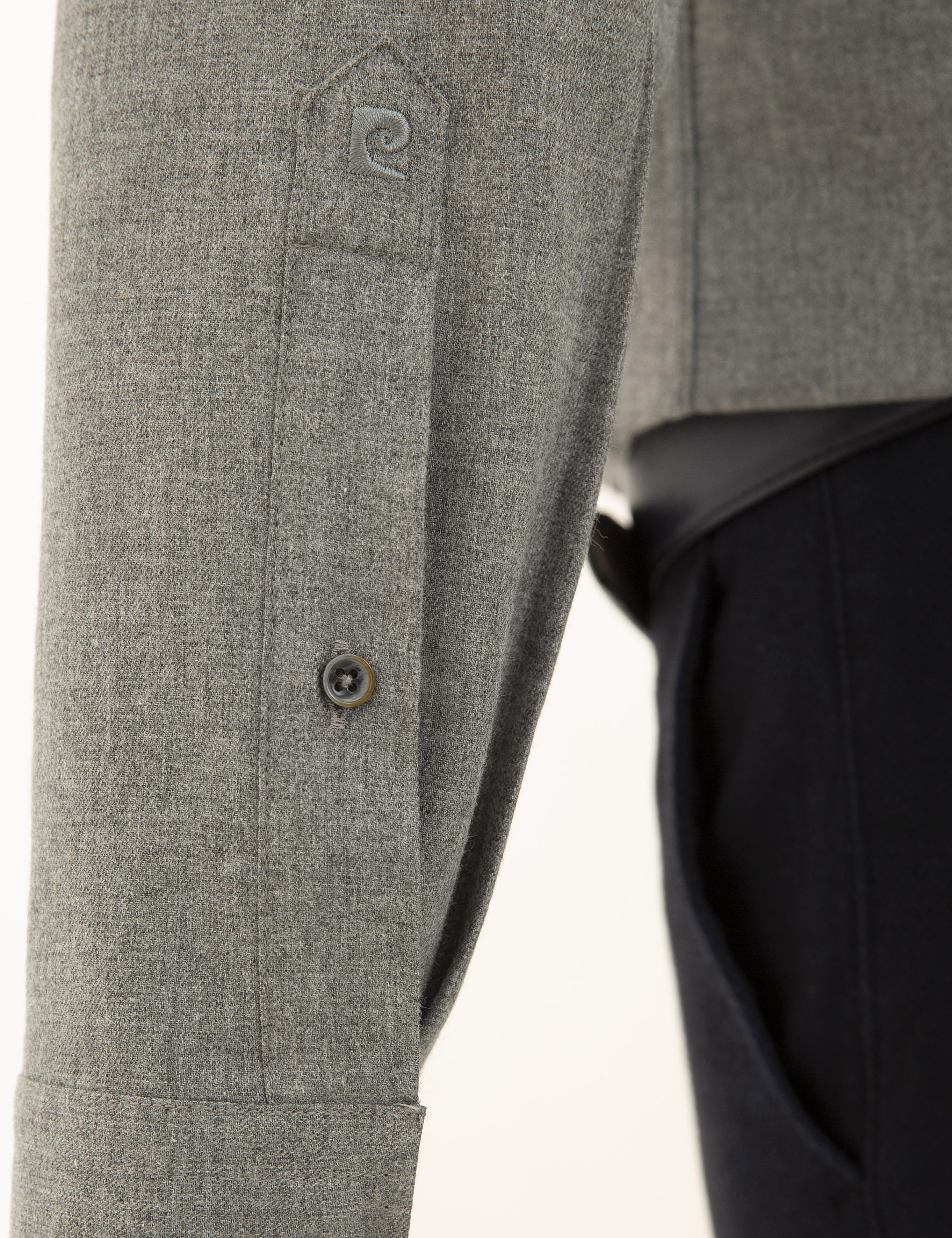 Gri Regular Fit Uzun Kollu Gömlek