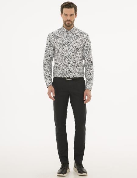 Beyaz Slim Fit Uzun Kollu Gömlek - 50229558016