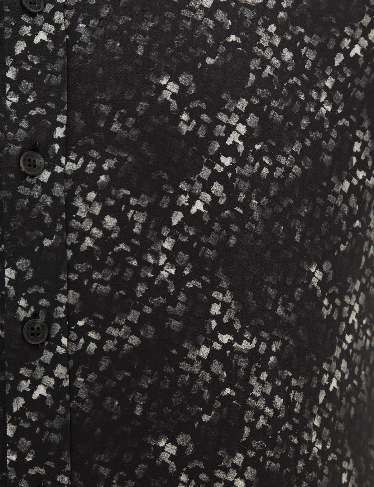 Siyah Slim Fit Uzun Kollu Gömlek - 50229558007