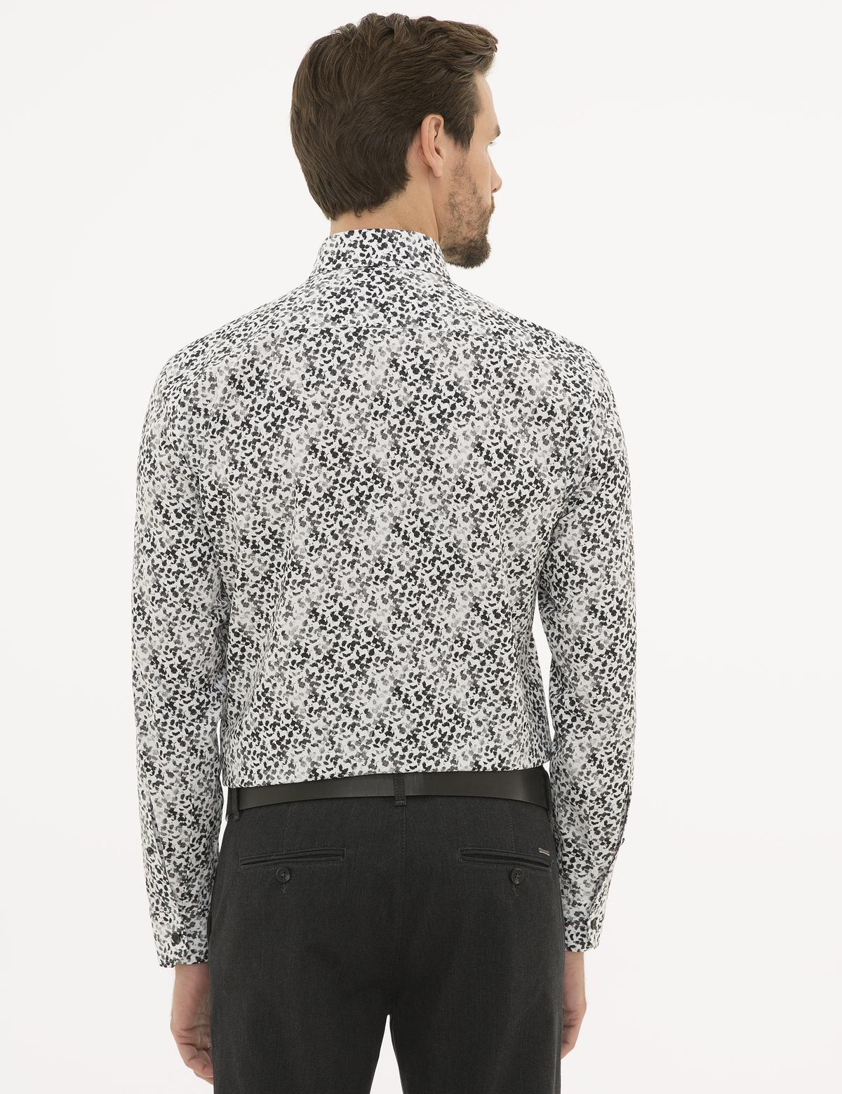 Beyaz Slim Fit Uzun Kollu Gömlek - 50229558016