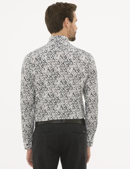 Beyaz Slim Fit Uzun Kollu Gömlek - 50229558016