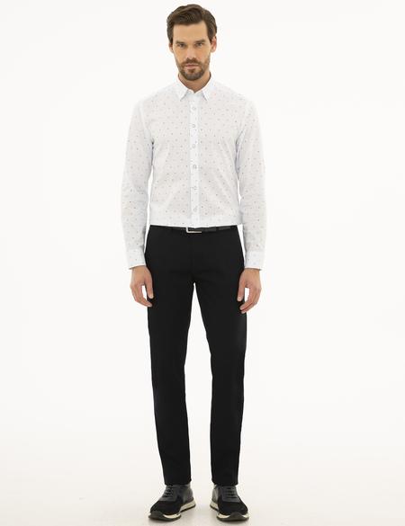 Beyaz Slim Fit Uzun Kollu Gömlek - 50229769005