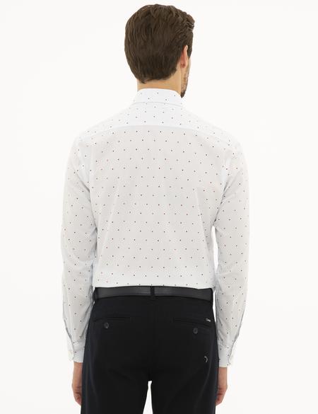 Beyaz Slim Fit Uzun Kollu Gömlek - 50229769005