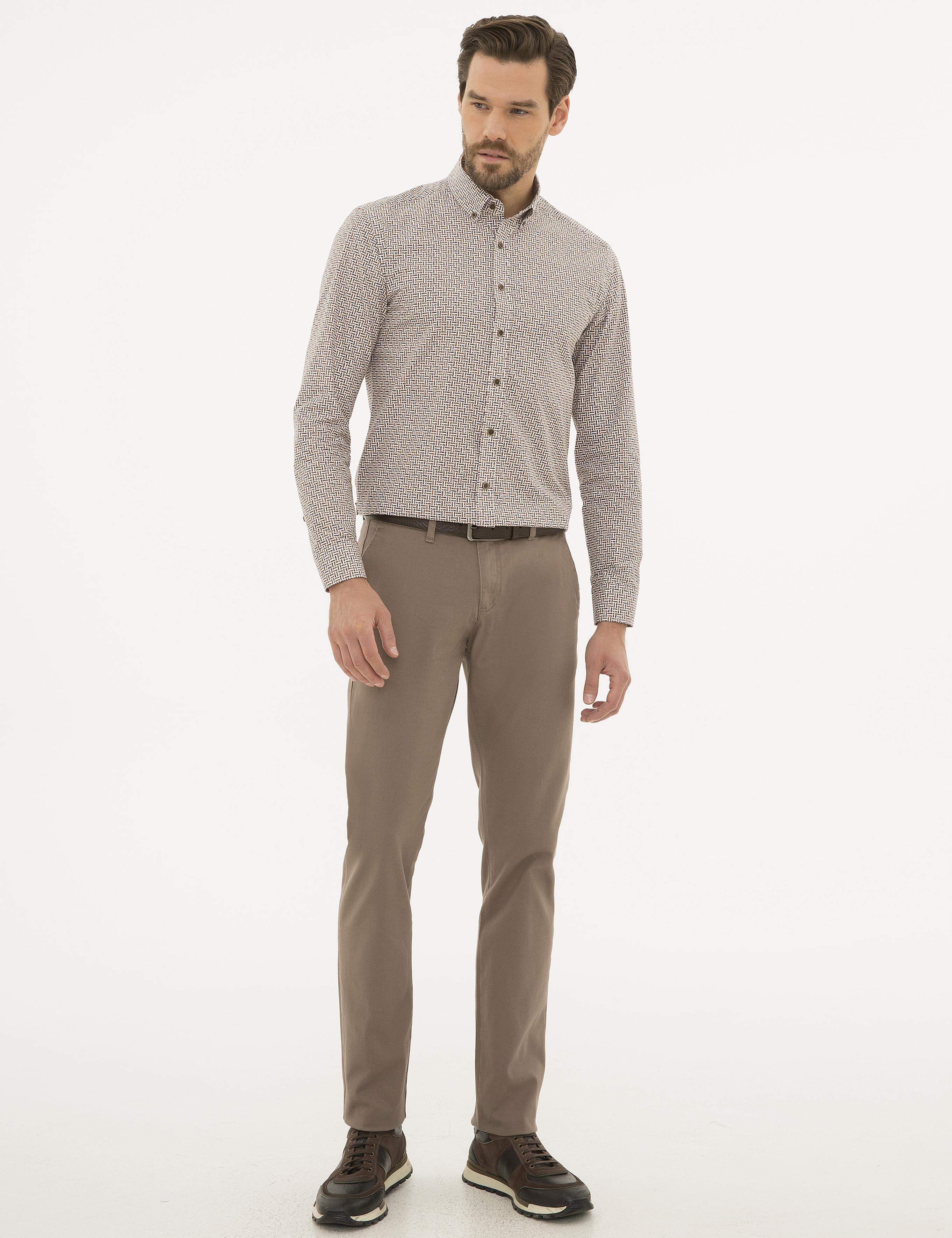 Camel Slim Fit Gömlek