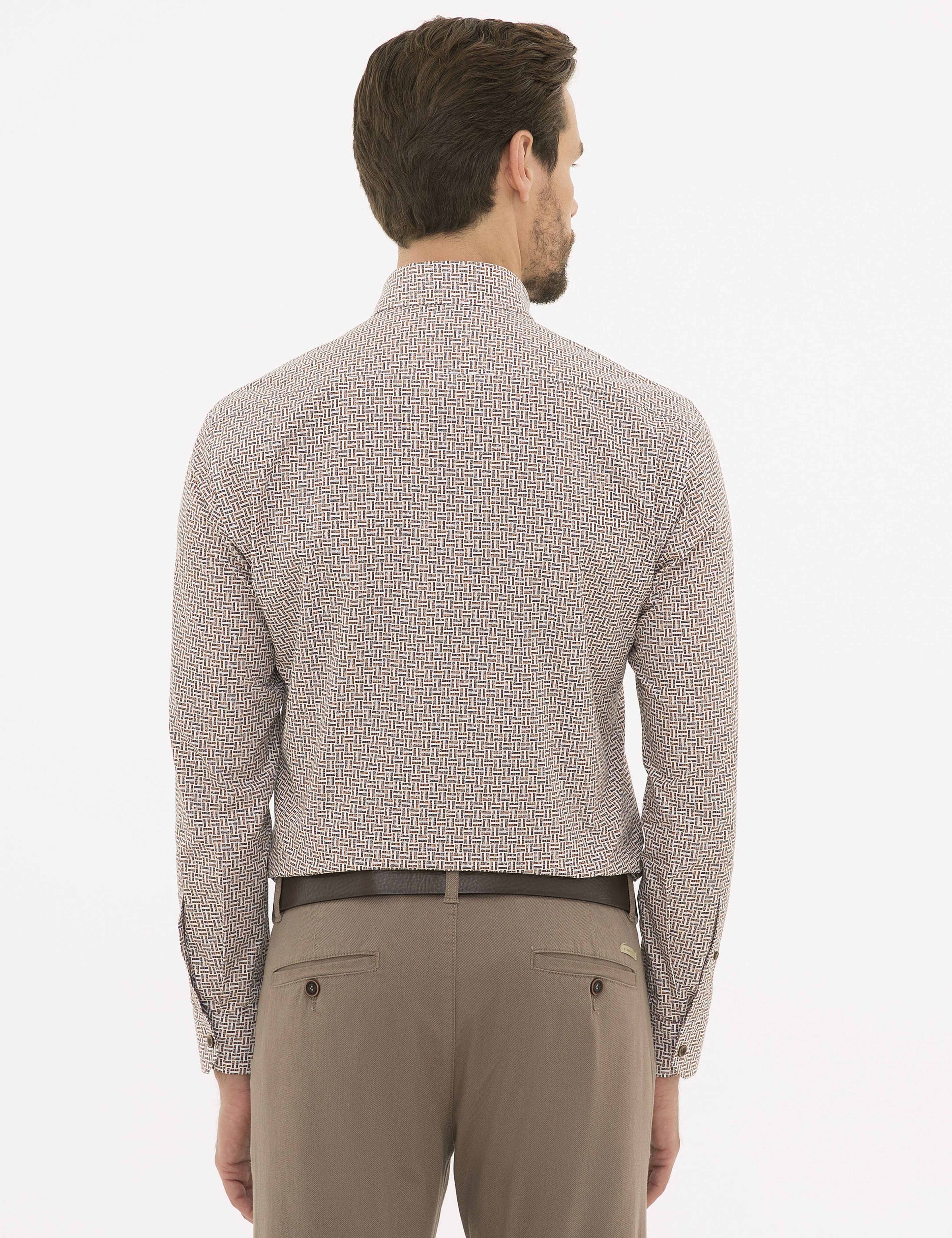 Camel Slim Fit Gömlek - Image 3