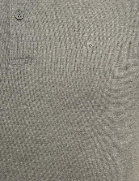 Gri Melanj Slim Fit Polo Yaka Sweatshirt - 50233280033