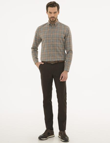 Gri Regular Fit Uzun Kollu Gömlek - 50230271005