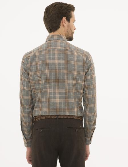 Gri Regular Fit Uzun Kollu Gömlek - 50230271005