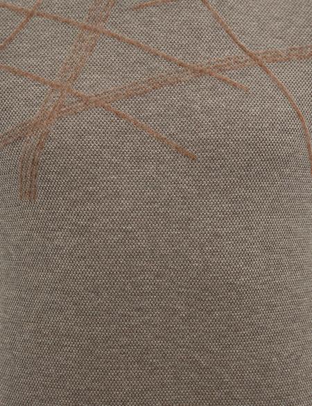 Gri Melanj Slim Fit Triko Kazak - 50228232026