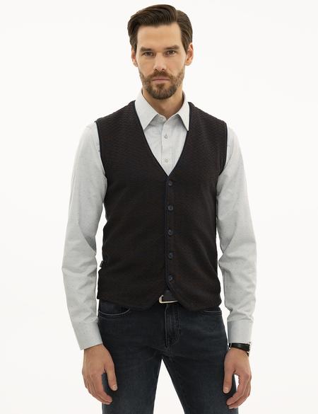 Lacivert Triko Yelek - 50228434004