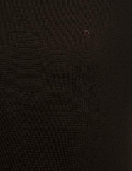 Kahverengi Slim Fit Bisiklet Yaka Basic Triko Kazak - 50227677137