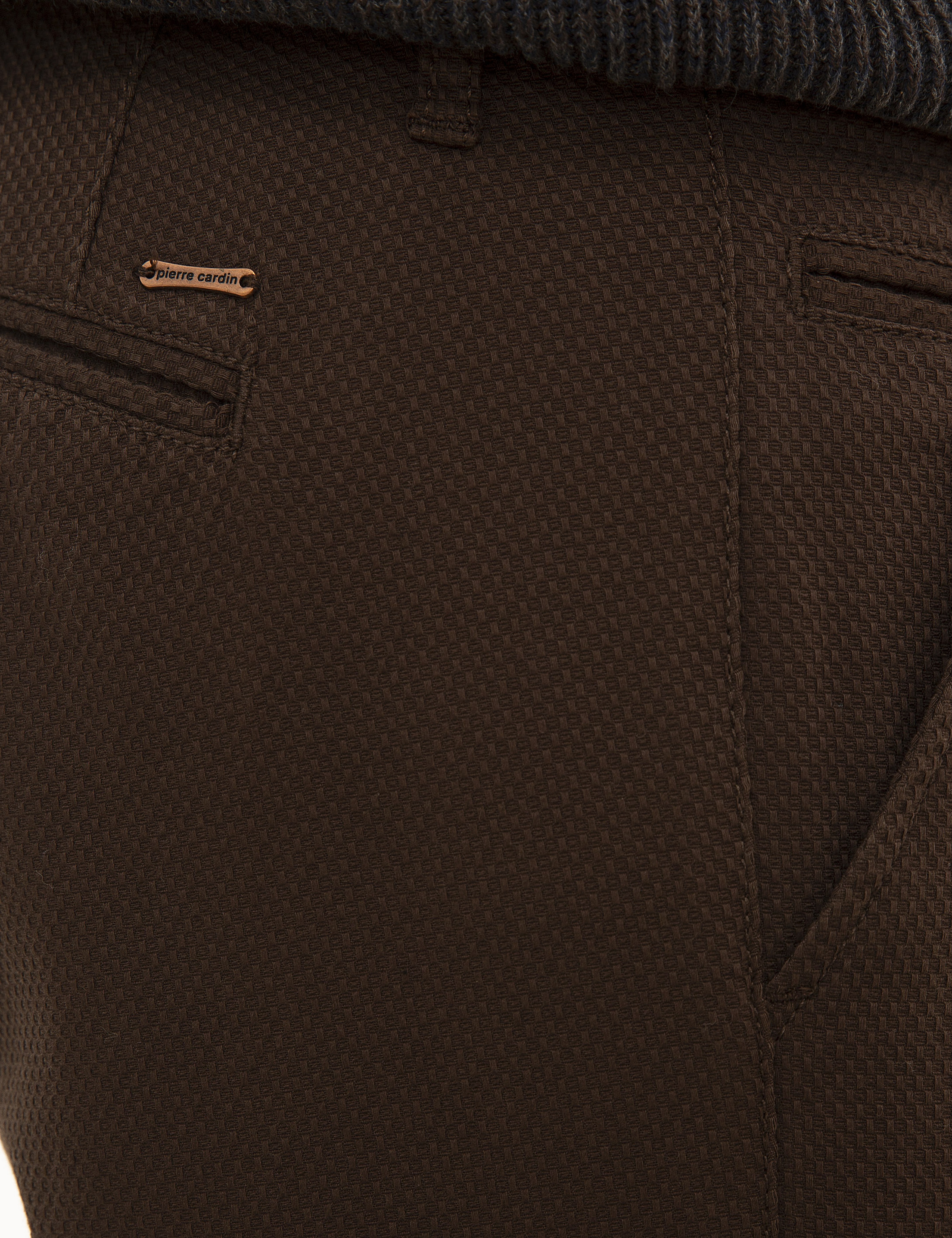 Kahverengi Slim Fit Kanvas Pantolon - Image 4